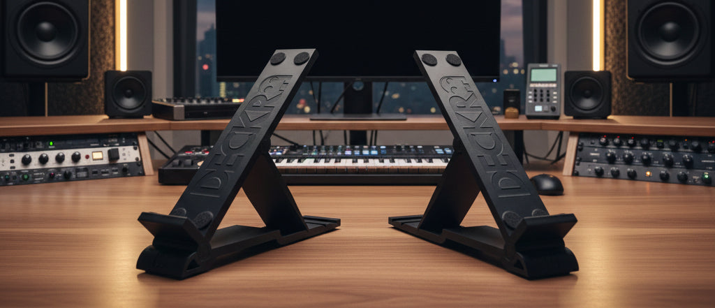Desk Ergonomics for Music Producers – Why Stand Geometry Matters More Than You Think